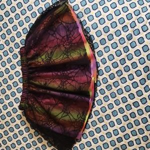 Lace spiderweb 🕸  skirt with rainbow lining size 18m